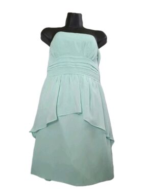 Alfred Angelo Seafoam Green Strapless Dress Size 8